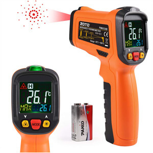 ZOTO Digital Laser Infrared Thermometer for Pizza Oven