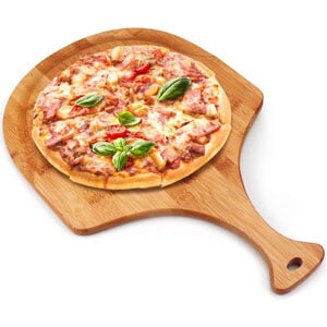 TILEMALL Bamboo Pizza Peel Cutting Board