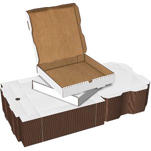 White Cardboard 12x12 Pizza Boxes