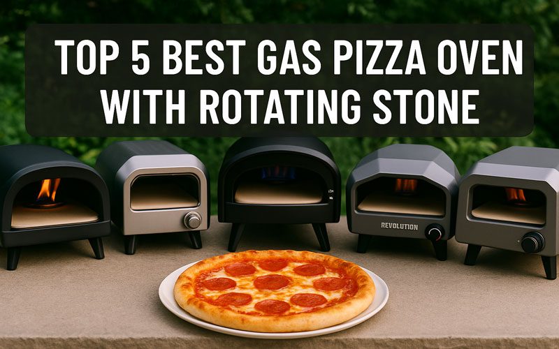 Gas Pizza Oven With Rotating Stone