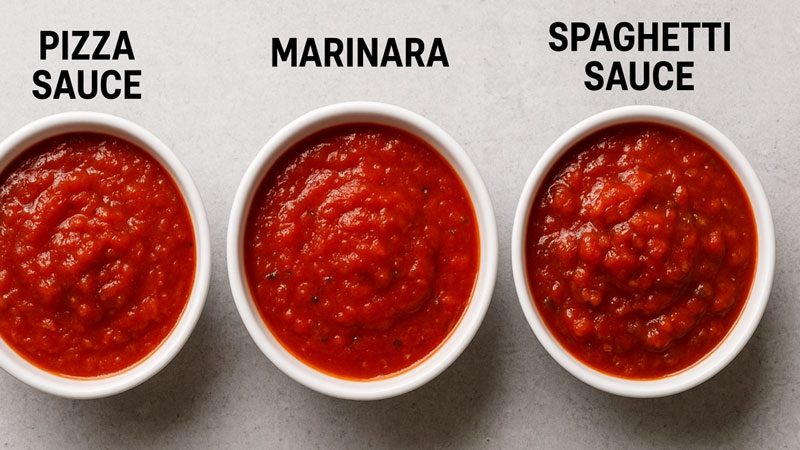 Pizza Sauce Vs Marinara Vs Spaghetti Sauce