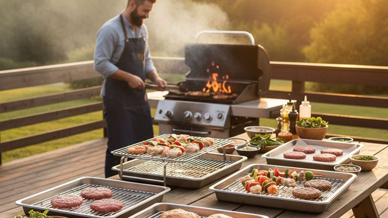 Best Grill Prep Trays With Racks