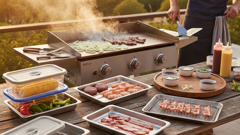 Best Grill Prep Trays for Griddle