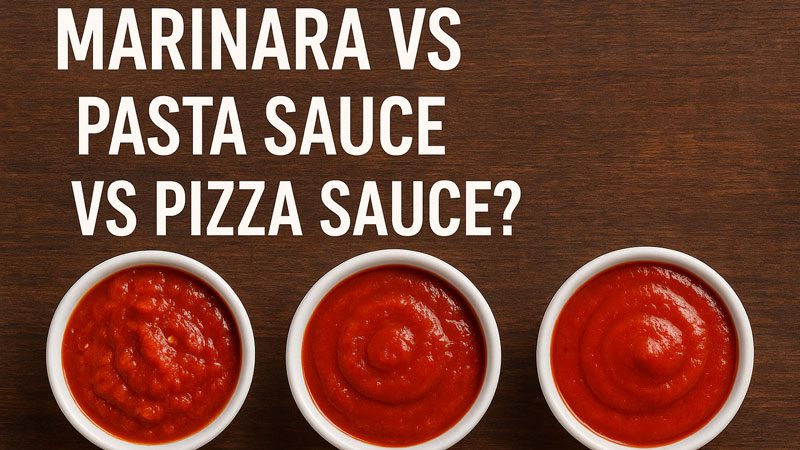 Marinara Vs Pasta Sauce Vs Pizza Sauce