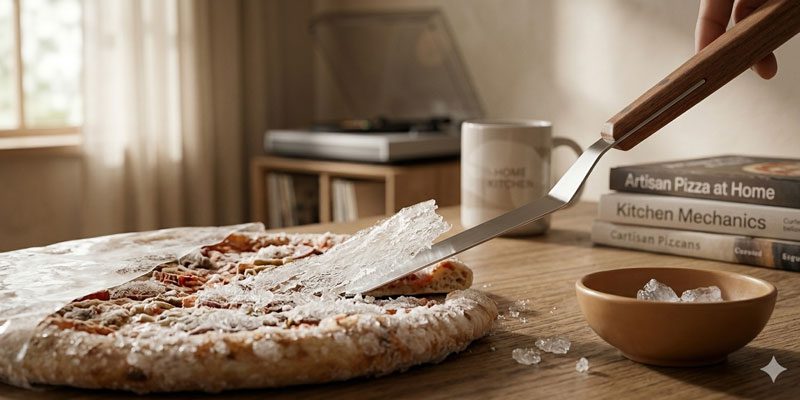 How to Get Frozen Water Crystals off a Frozen Pizza